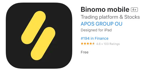 Binomo - Real account on iOS