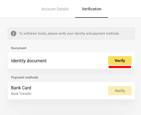 Binomo - ID Card verification