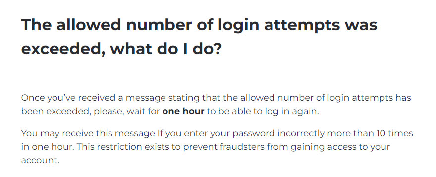 Binomo login problem