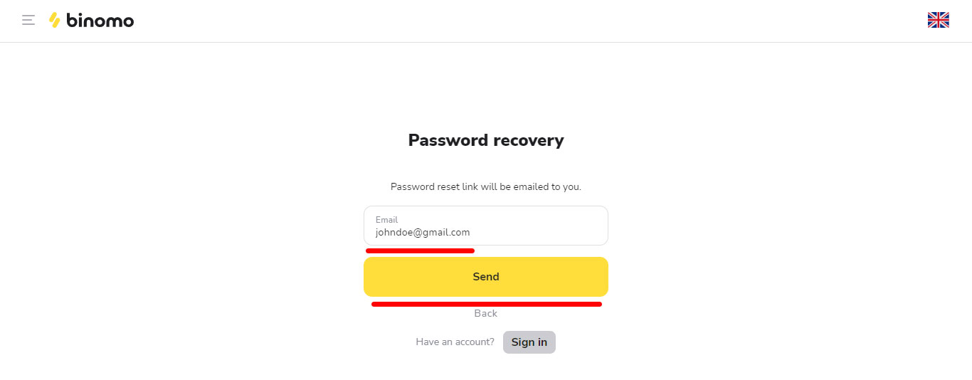 Password recovery